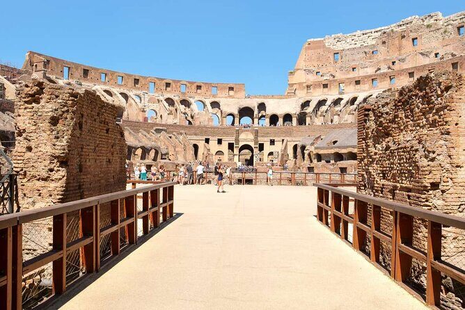 Colosseum, Roman Forum and Palatine Hill Skip Line Private Tour - Entering the Colosseum and the gladiator-style arena