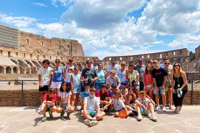 Colosseum with Gladiator Arena, Forum and Palatine in Spanish - Palatine Hill From Farnese Terrace to Flavia Palace Space