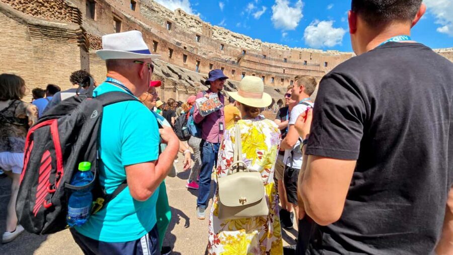 Rome: Colosseum Express Tour and Roman Forum Access - Entering the Colosseum through the group entrance