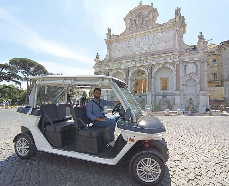 Rome: Private Golf Cart Tour with Driver - Colosseum Photo Stop: Big Monument Energy, Without the Marathon