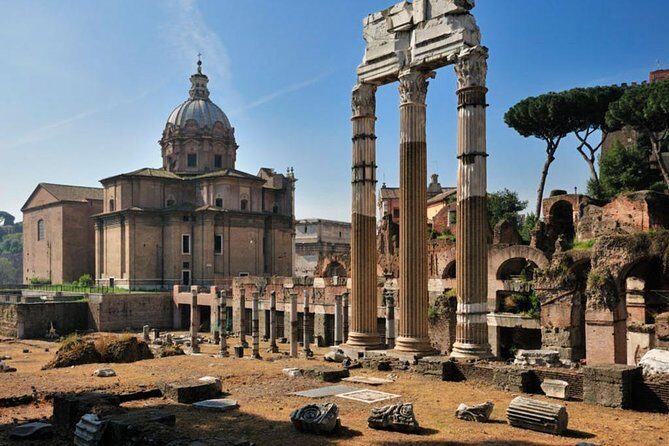 Undergrounds Areas Colosseum and Roman Forum Small Group Tour - Meeting at Santi Cosma e Damiano: the easiest way to start on time